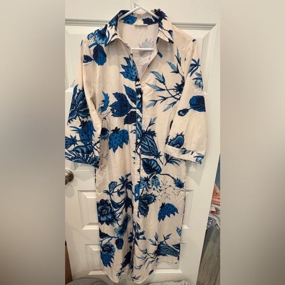 Floral Button-Up Dress - Picture 1 of 5